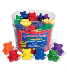 Three Bear Family® Rainbow Counters, Set of 96