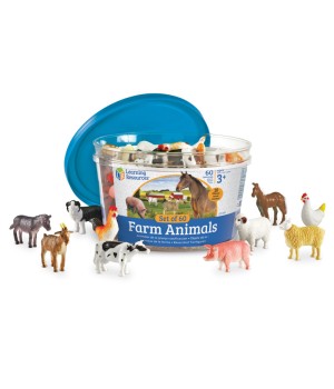 Farm Animal Counters, Set of 60
