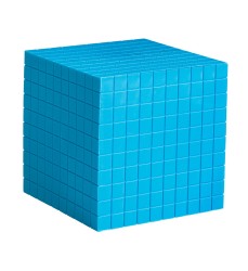 Blue Plastic Base Ten Cube, Single