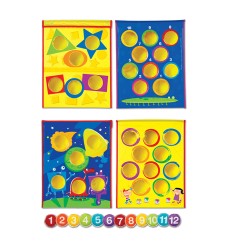 Smart Toss Colors, Shapes & Numbers Bean Bag Tossing Game