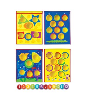 Smart Toss Colors, Shapes & Numbers Bean Bag Tossing Game