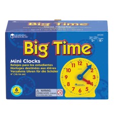 Big Time Geared Mini-Clocks, Set of 6