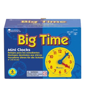 Big Time Geared Mini-Clocks, Set of 6