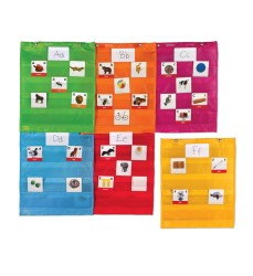 Magnetic Pocket Chart Squares, Set of 6