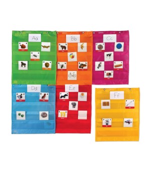 Magnetic Pocket Chart Squares, Set of 6