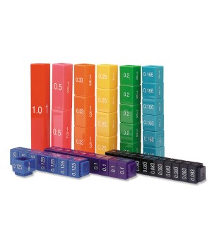Fraction Tower® Equivalency Cube Set, Set of 51