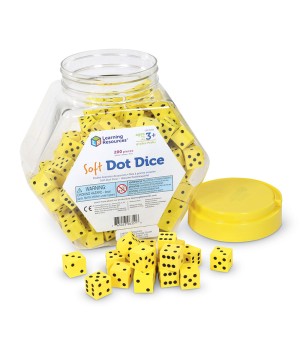 Soft Foam Dot Dice, 200 Count