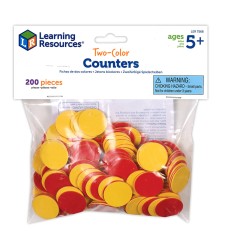 Two-Color Counters, Red and Yellow, Set of 200