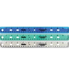 Shatter Resistant Ringbinder Ruler 12" / 30cm