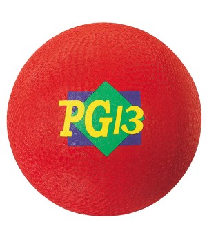 Playground Ball, 13" Diameter, Red