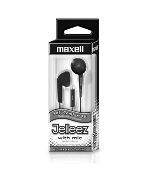 Jelleez Soft Earbuds with Mic, Black