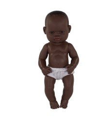 Anatomically Correct Newborn Doll, 12-5/8", African Girl