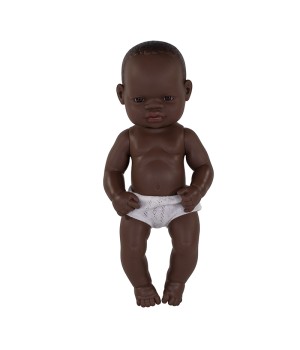Anatomically Correct Newborn Doll, 12-5/8", African Girl