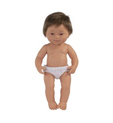 Anatomically Correct 15" Baby Doll, Down Syndrome Boy
