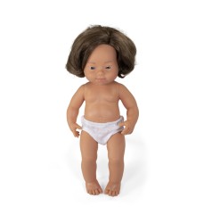 Anatomically Correct 15" Baby Doll, Down Syndrome Caucasian Girl