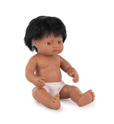 Baby Doll Hispanic Boy With Hearing Aid 15'', Polybagged
