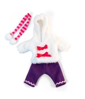 Doll Clothes, Fits 12-5/8" Dolls, Cold Weather White Fur Set