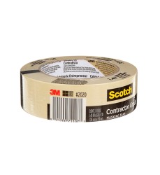 Contractor Grade Masking Tape, 1.41 in x 60.1 yd (36mm x 55m), 1 Roll
