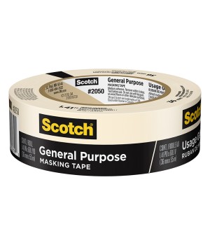 General Purpose Masking Tape, 1.41 in x 60.1 yd (36mm x 55m), 1 Roll