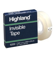 Invisible Tape, 1/2" x 1296"