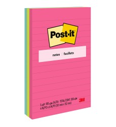 Notes, 4 in x 6 in, Poptimistic Collection, Lined, 3 Pads/Pack