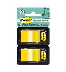 Flags - Yellow, 50/Dispenser, 2 Dispenser/Pack