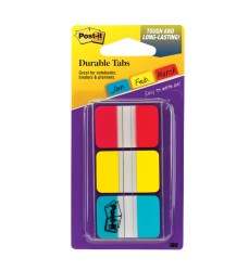 Tabs, 1" Solid, Red, Yellow, Blue, 22 Tabs/Color, 66/Dispenser
