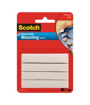 Mounting Putty, Removable 2 oz., White