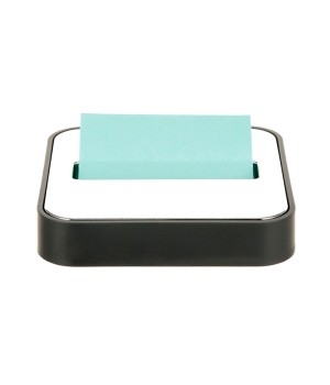 Note Dispenser for 3 in x 3 in Notes, Black Base with Steel Top