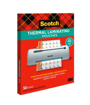 Dry Erase Thermal Laminating Pouches - 50 Count