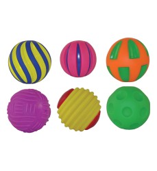 Tactile Squeak Balls, 6 Per Pack