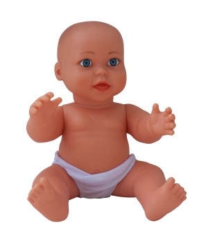 Vinyl Baby Doll, Caucasian 17.5", Gender Neutral