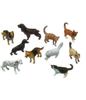 Pets Animal Playset, Set of 10