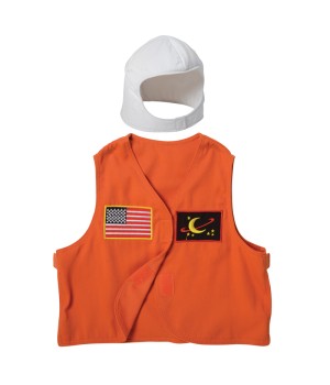 Astronaut Toddler Dress-Up, Vest & Hat