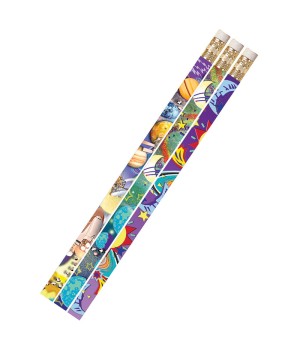 Galaxy Galore Motivational/Fun Pencils, Pack of 12
