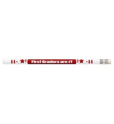 1st Graders Are #1 Motivational Pencils, Pack of 12