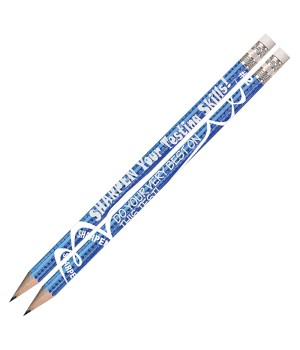 Sharpen Your Testing Skills Motivational Pencils, Pack of 12