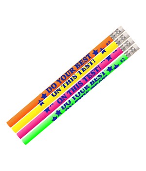 Do Your Best On The Test Motivational Pencils, Pack of 12