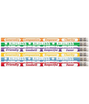 Kindness Kounts Motivational Pencil, Pack of 12