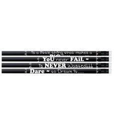 Chalkboard Talk Motivational Pencil, Pack of 12