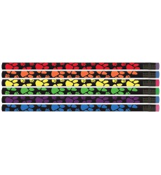 Neon Paws Pencils, Pack of 12