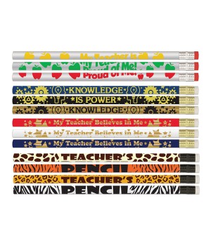 Teacher Rewards Pencils Assortment, Pack of 144