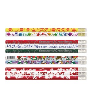 Teacher Seasonal Pencils Assortment, Pack of 144