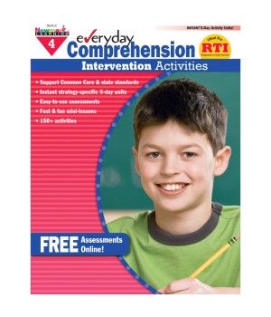 Everyday Comprehension Intervention Activities Book, Grade 4