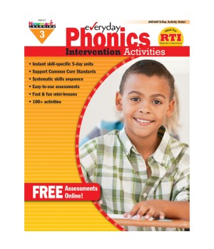 Everyday Intervention Activities for Phonics, Grade 3