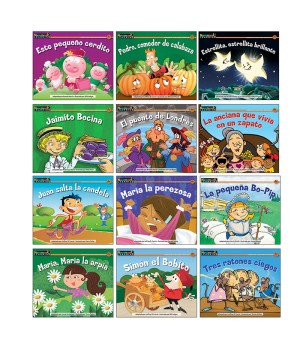 Rising Readers Leveled Books: Nursery Rhyme Tales Set 2, Spanish