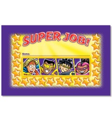 Superheroes Incentive Punch Cards, Pack of 36