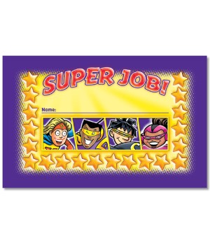 Superheroes Incentive Punch Cards, Pack of 36