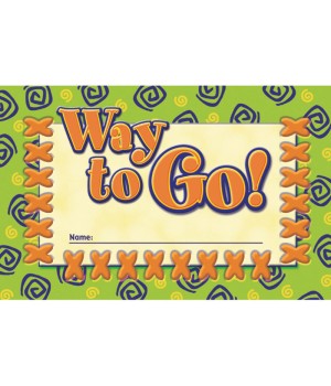 Way to Go! Punch Cards, Pack of 36