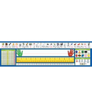 Primary Traditional Manuscript Counting 1-120 Desk Plates, Pack of 36